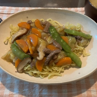 野菜あんかけ焼きそば